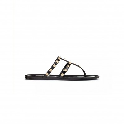 VALENTINO ROCKSTUD FLAT RUBBER SANDAL 3W2S0T84PVS_0NO